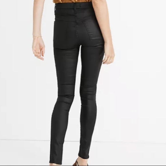 Madewell skinny skinny leather like jeans - Picture 3 of 11